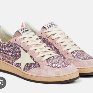Golden Goose Glitter Pink Women's Sneakers